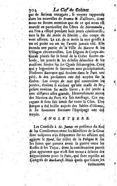 La clef du cabinet des princes de l'Europe ou recueil historique et politique sur les matières du tems