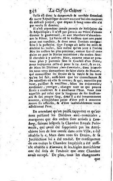 La clef du cabinet des princes de l'Europe ou recueil historique et politique sur les matières du tems