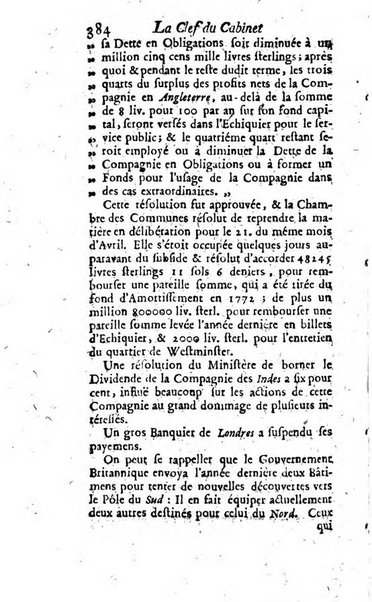 La clef du cabinet des princes de l'Europe ou recueil historique et politique sur les matières du tems