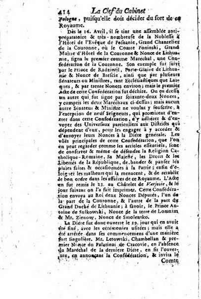 La clef du cabinet des princes de l'Europe ou recueil historique et politique sur les matières du tems