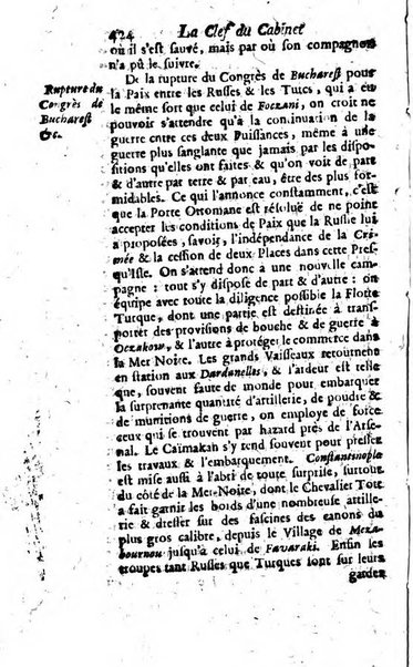 La clef du cabinet des princes de l'Europe ou recueil historique et politique sur les matières du tems