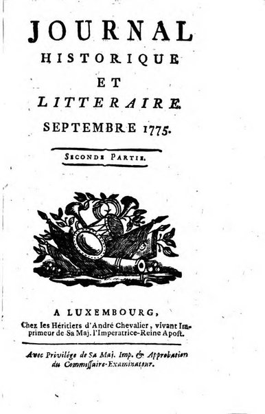 Journal historique et littéraire