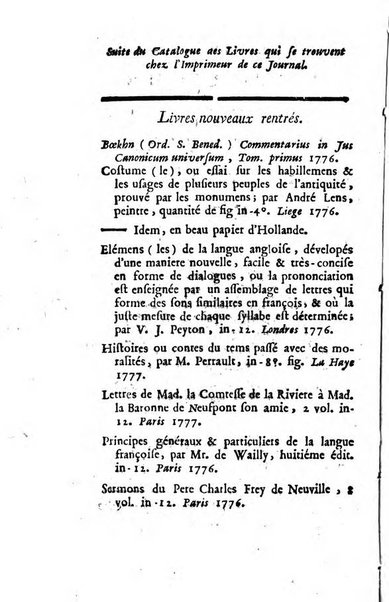 Journal historique et littéraire