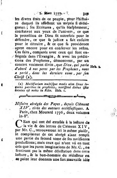 Journal historique et littéraire