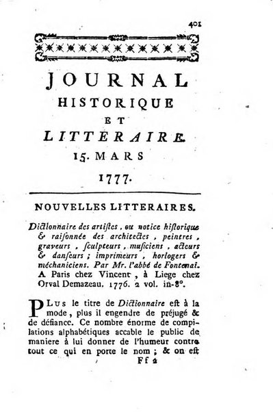 Journal historique et littéraire