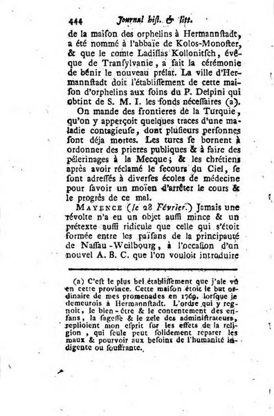 Journal historique et littéraire