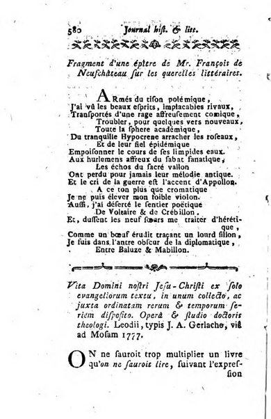 Journal historique et littéraire