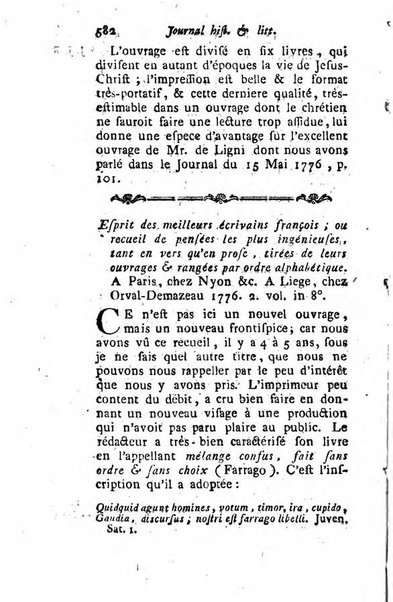 Journal historique et littéraire