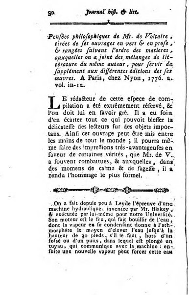 Journal historique et littéraire