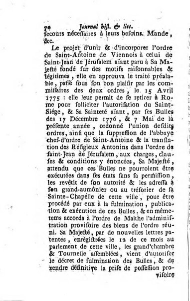 Journal historique et littéraire