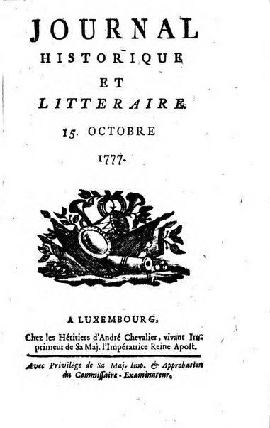 Journal historique et littéraire