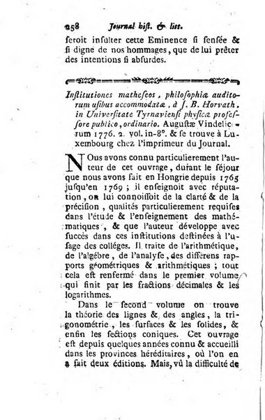 Journal historique et littéraire