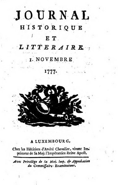 Journal historique et littéraire