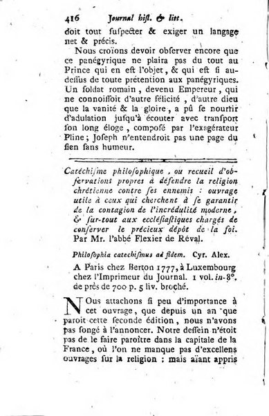 Journal historique et littéraire