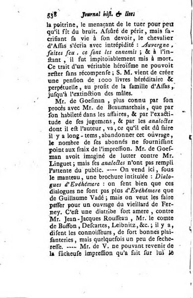 Journal historique et littéraire