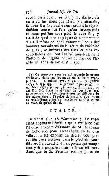 Journal historique et littéraire