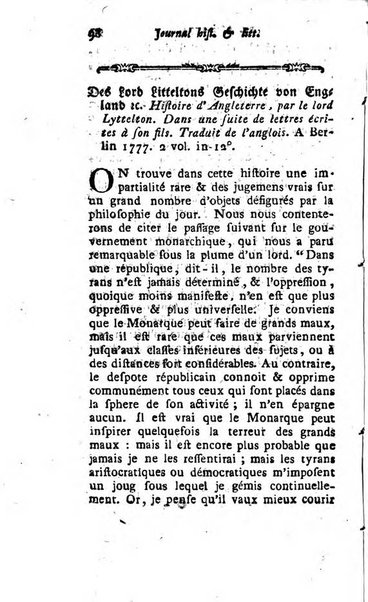 Journal historique et littéraire