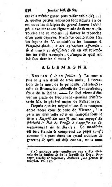 Journal historique et littéraire