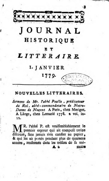 Journal historique et littéraire