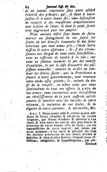 Journal historique et littéraire