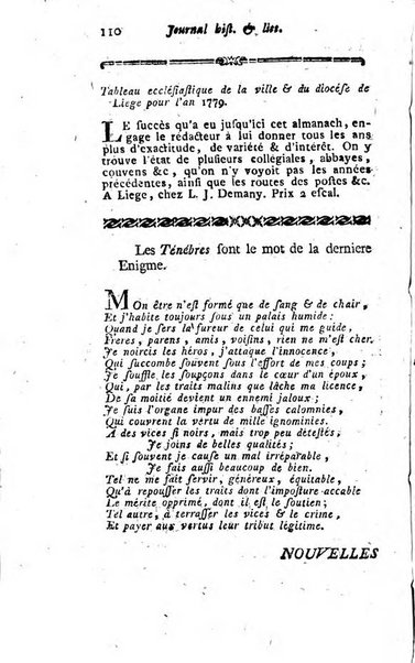 Journal historique et littéraire