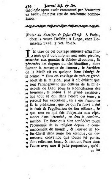 Journal historique et littéraire