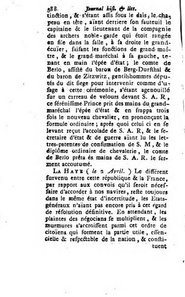 Journal historique et littéraire