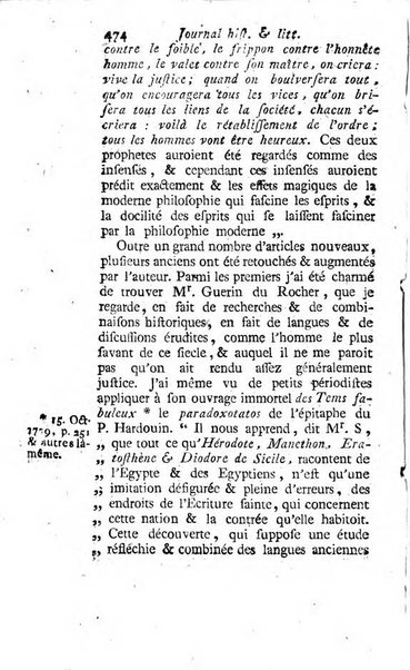 Journal historique et littéraire