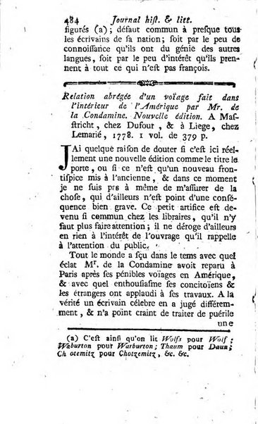 Journal historique et littéraire