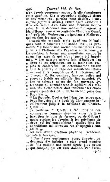 Journal historique et littéraire