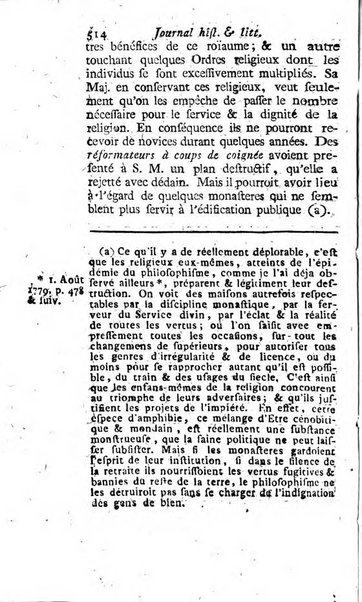 Journal historique et littéraire