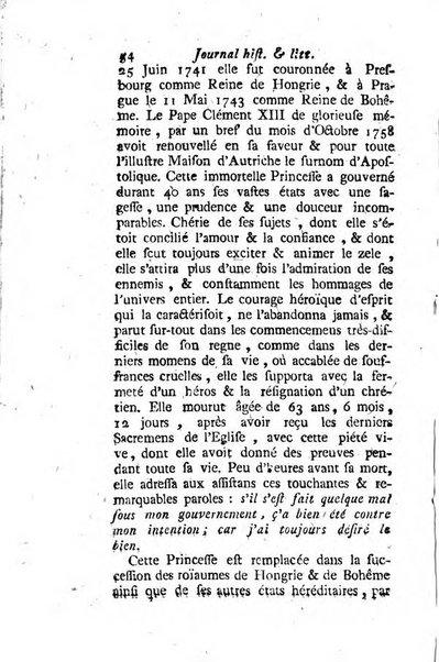 Journal historique et littéraire