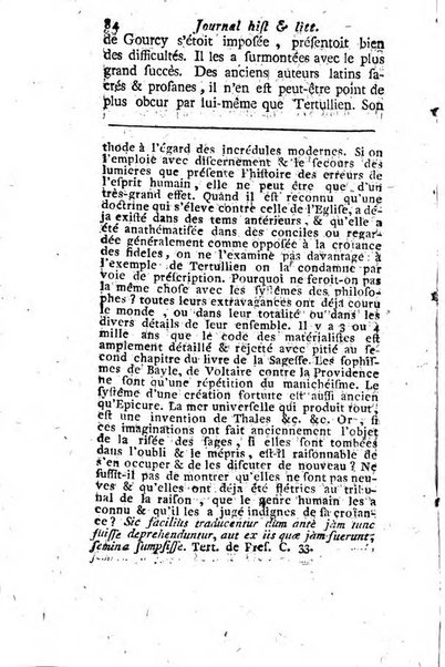 Journal historique et littéraire