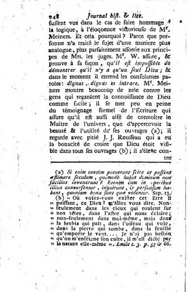 Journal historique et littéraire