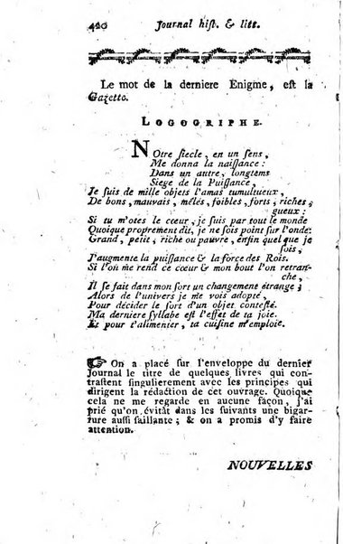 Journal historique et littéraire