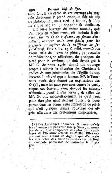 Journal historique et littéraire