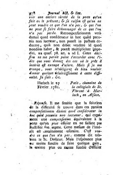 Journal historique et littéraire