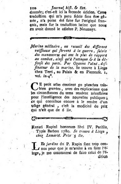 Journal historique et littéraire