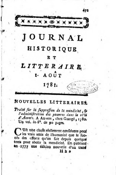 Journal historique et littéraire