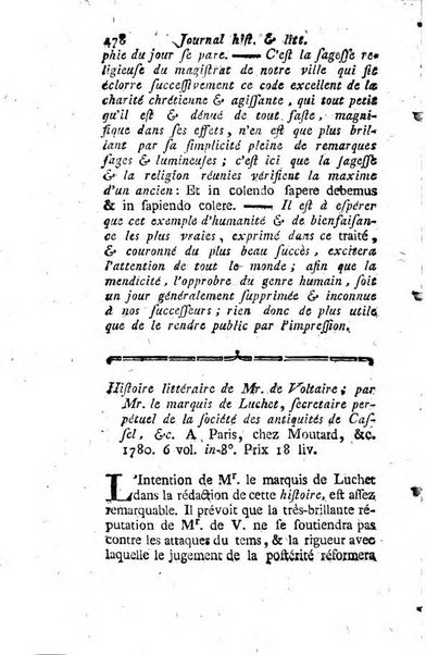 Journal historique et littéraire