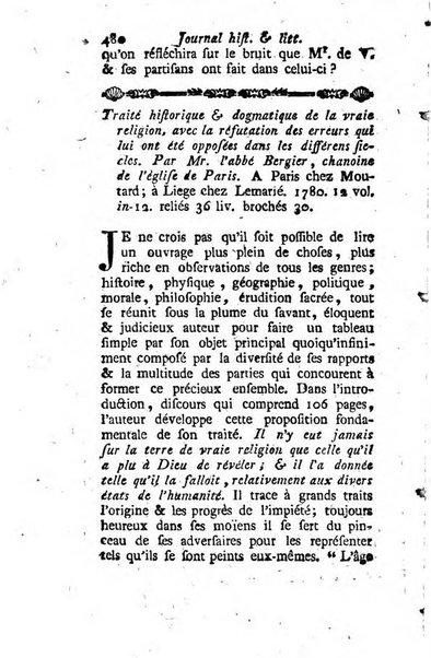 Journal historique et littéraire