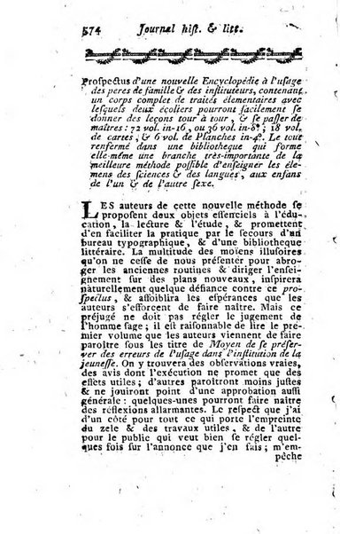 Journal historique et littéraire