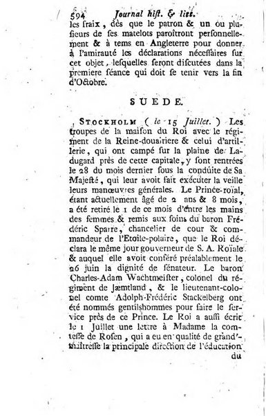 Journal historique et littéraire