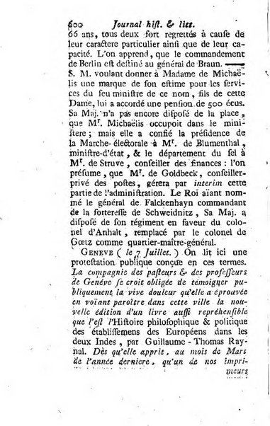 Journal historique et littéraire