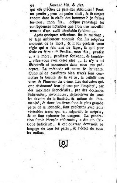 Journal historique et littéraire