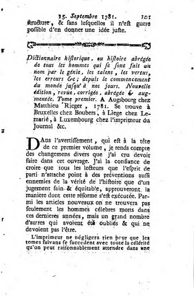 Journal historique et littéraire