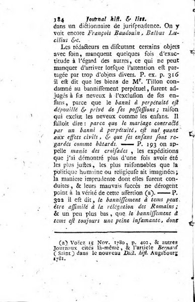 Journal historique et littéraire