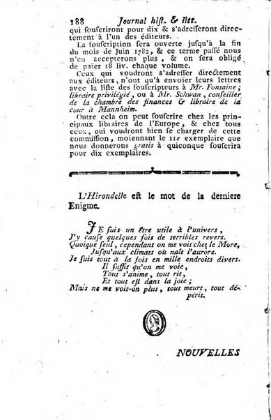 Journal historique et littéraire