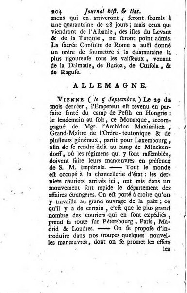 Journal historique et littéraire