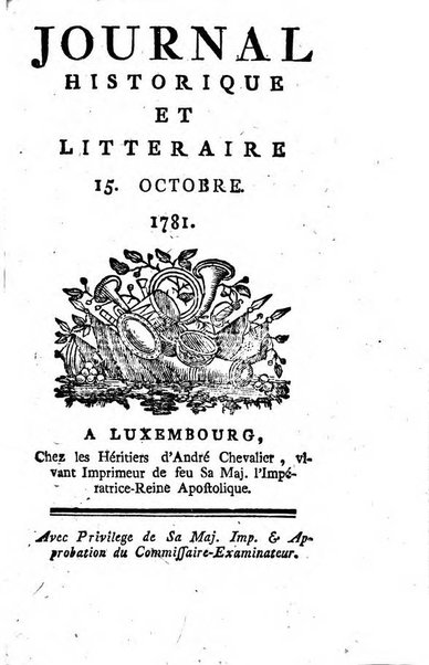 Journal historique et littéraire